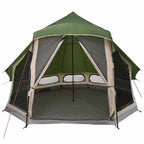 Tipi Zelt mit Dach mit Speicher Grün 404 x 370 x 270 cm Taft