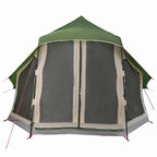 Tipi Zelt mit Dach mit Speicher Grün 404 x 370 x 270 cm Taft