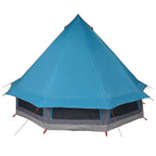 Tipi Zelt mit Dach mit Speicher Blau 404 x 370 x 270 cm Taft