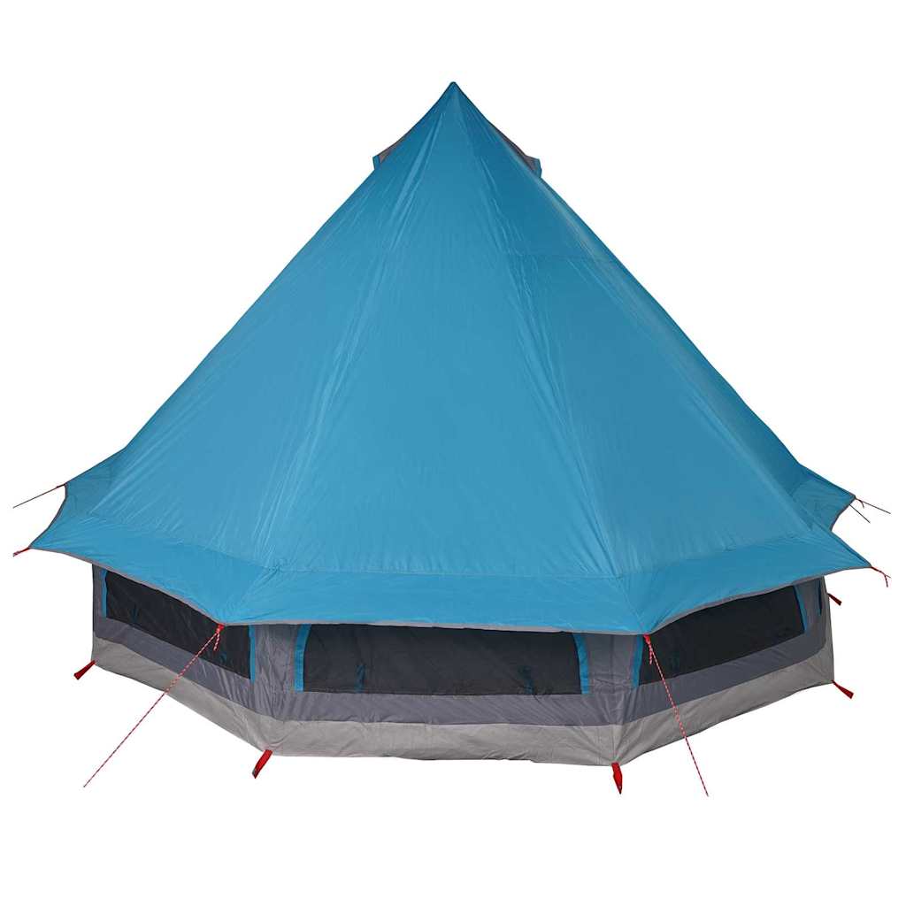 Tipi Zelt mit Dach mit Speicher Blau 404 x 370 x 270 cm Taft