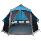 Tipi Zelt mit Dach mit Speicher Blau 404 x 370 x 270 cm Taft