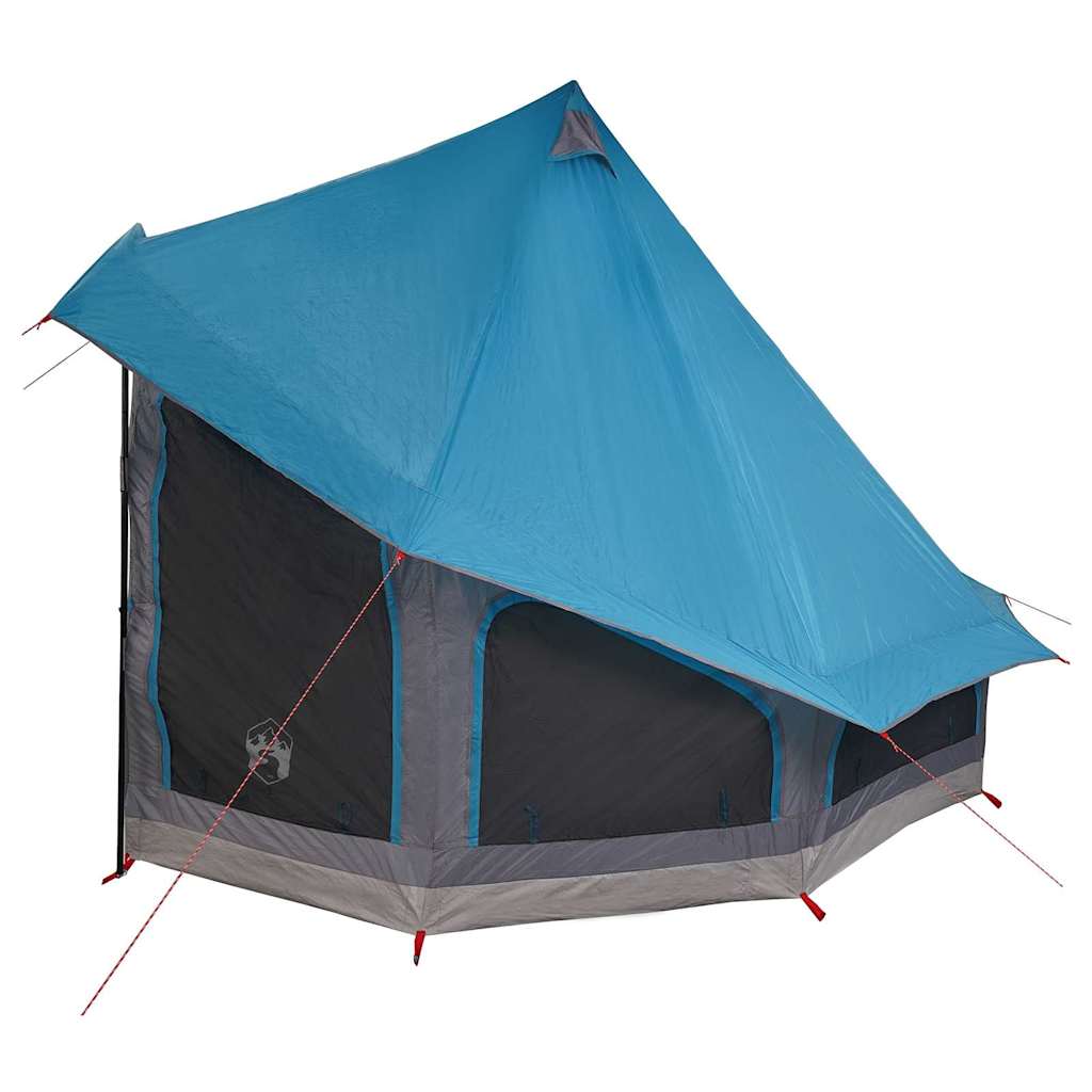 Tipi Zelt mit Dach mit Speicher Blau 404 x 370 x 270 cm Taft