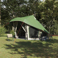 Tipi Zelt mit Dach mit Speicher Grün 508 x 470 x 300 cm Taft