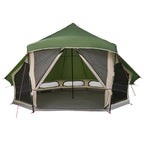 Tipi Zelt mit Dach mit Speicher Grün 508 x 470 x 300 cm Taft