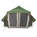 Tipi Zelt mit Dach mit Speicher Grün 508 x 470 x 300 cm Taft