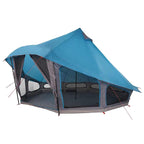 Tipi Zelt mit Dach mit Speicher Blau 508 x 470 x 300 cm Taft