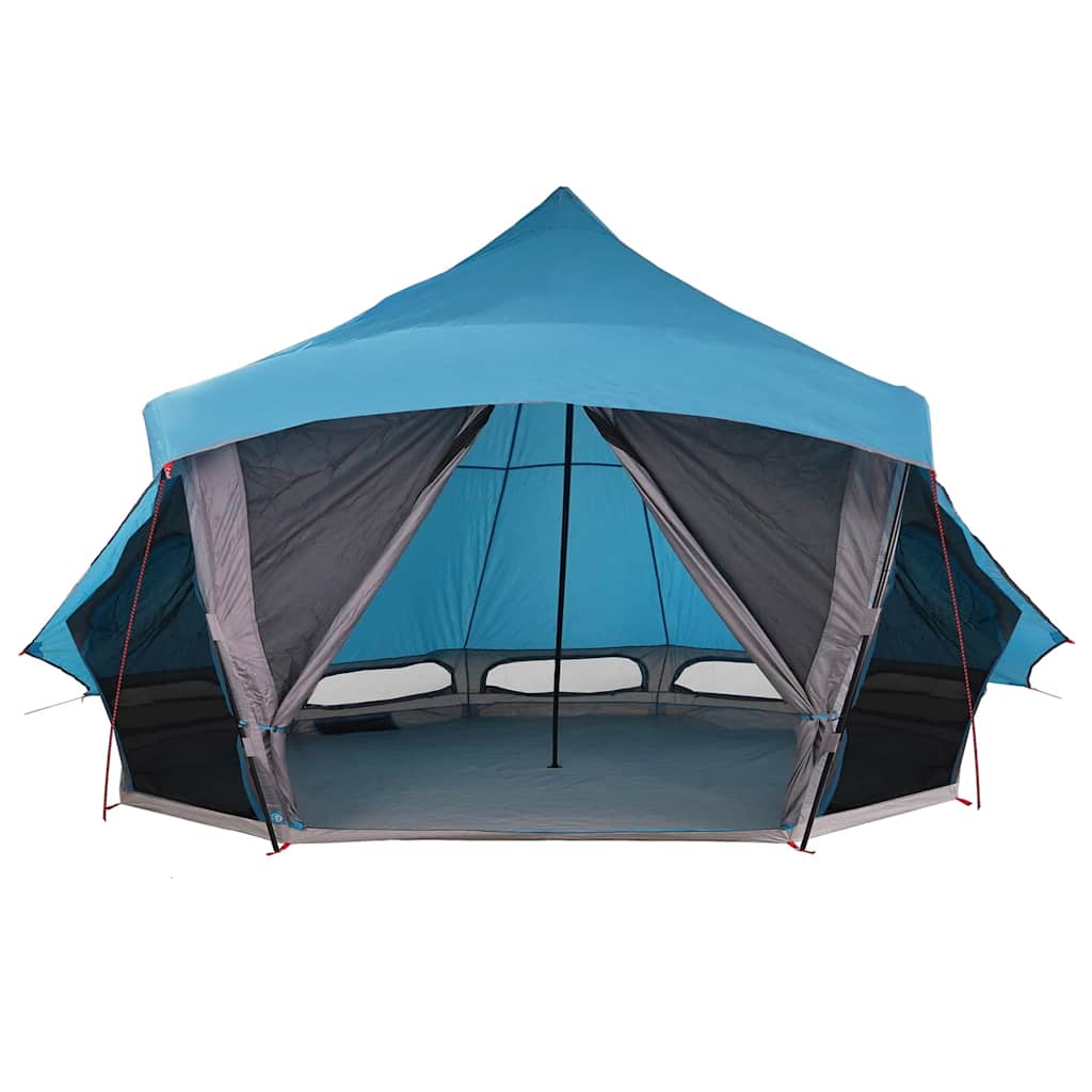Tipi Zelt mit Dach mit Speicher Blau 508 x 470 x 300 cm Taft