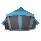 Tipi Zelt mit Dach mit Speicher Blau 508 x 470 x 300 cm Taft