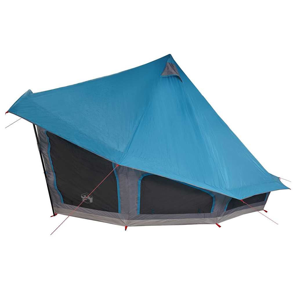 Tipi Zelt mit Dach mit Speicher Blau 508 x 470 x 300 cm Taft