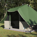 Tipi Zelt mit Dach mit Speicher Grün 358 x 296 x 258 cm Taft