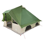 Tipi Zelt mit Dach mit Speicher Grün 358 x 296 x 258 cm Taft