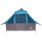 Tipi Zelt mit Dach mit Speicher Blau 358 x 296 x 258 cm Taft