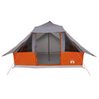 Tipi Zelt mit Dach Grau und Orange 364 x 281 x 257 cm Taft