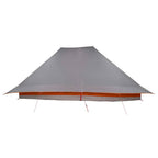 Tipi Zelt mit Dach Grau und Orange 660 x 456 x 200 cm Taft