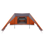 Tipi Zelt mit Dach Grau und Orange 660 x 456 x 200 cm Taft