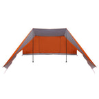 Tipi Zelt mit Dach Grau und Orange 660 x 456 x 200 cm Taft