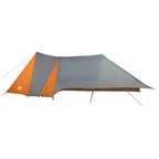 Tipi Zelt mit Dach Grau und Orange 660 x 456 x 200 cm Taft