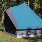 Tipi Zelt mit Dach mit Speicher Blau 400 x 346 x 250 cm Taft