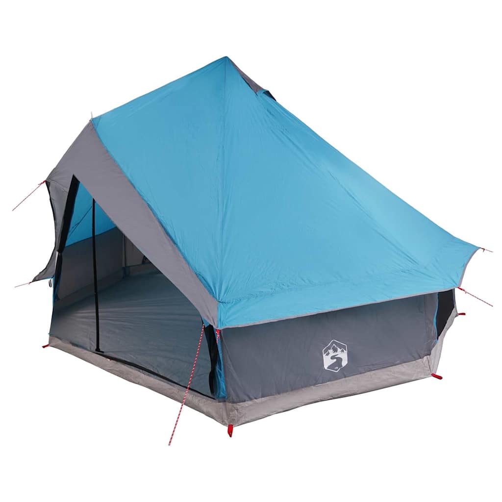 Tipi Zelt mit Dach mit Speicher Blau 400 x 346 x 250 cm Taft