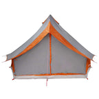 Tipi Zelt mit Dach Grau und Orange 400 x 346 x 250 cm Taft