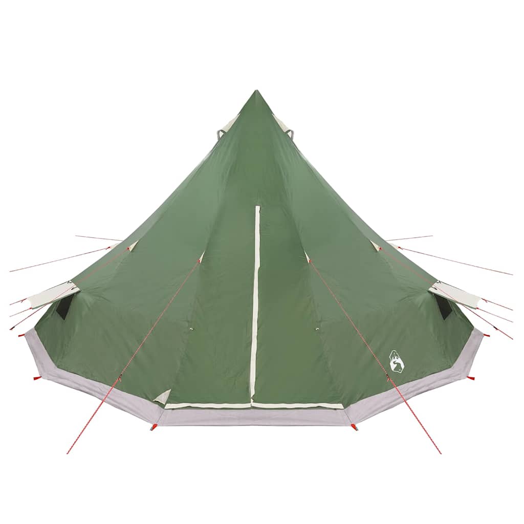 Tipi Zelt mit Dach mit Speicher Grün 560 x 560 x 300 cm Taft