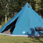 Tipi Zelt mit Dach mit Speicher Blau 560 x 560 x 300 cm Taft