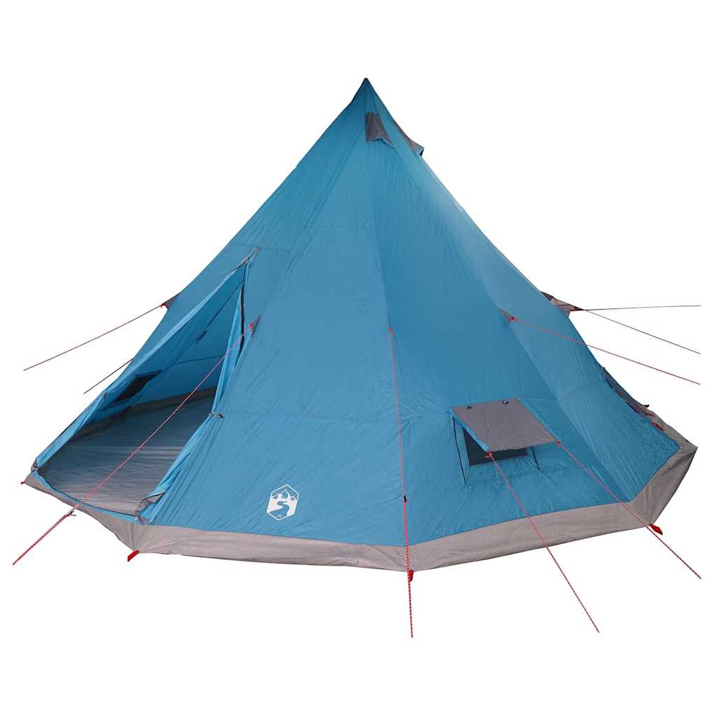 Tipi Zelt mit Dach mit Speicher Blau 560 x 560 x 300 cm Taft