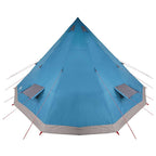 Tipi Zelt mit Dach mit Speicher Blau 560 x 560 x 300 cm Taft