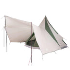 Tipi Zelt mit Dach mit Speicher Grün 510 x 690 x 330 cm Taft