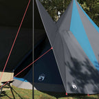 Tipi Zelt mit Dach mit Speicher Blau 510 x 690 x 330 cm Taft