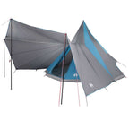 Tipi Zelt mit Dach mit Speicher Blau 510 x 690 x 330 cm Taft