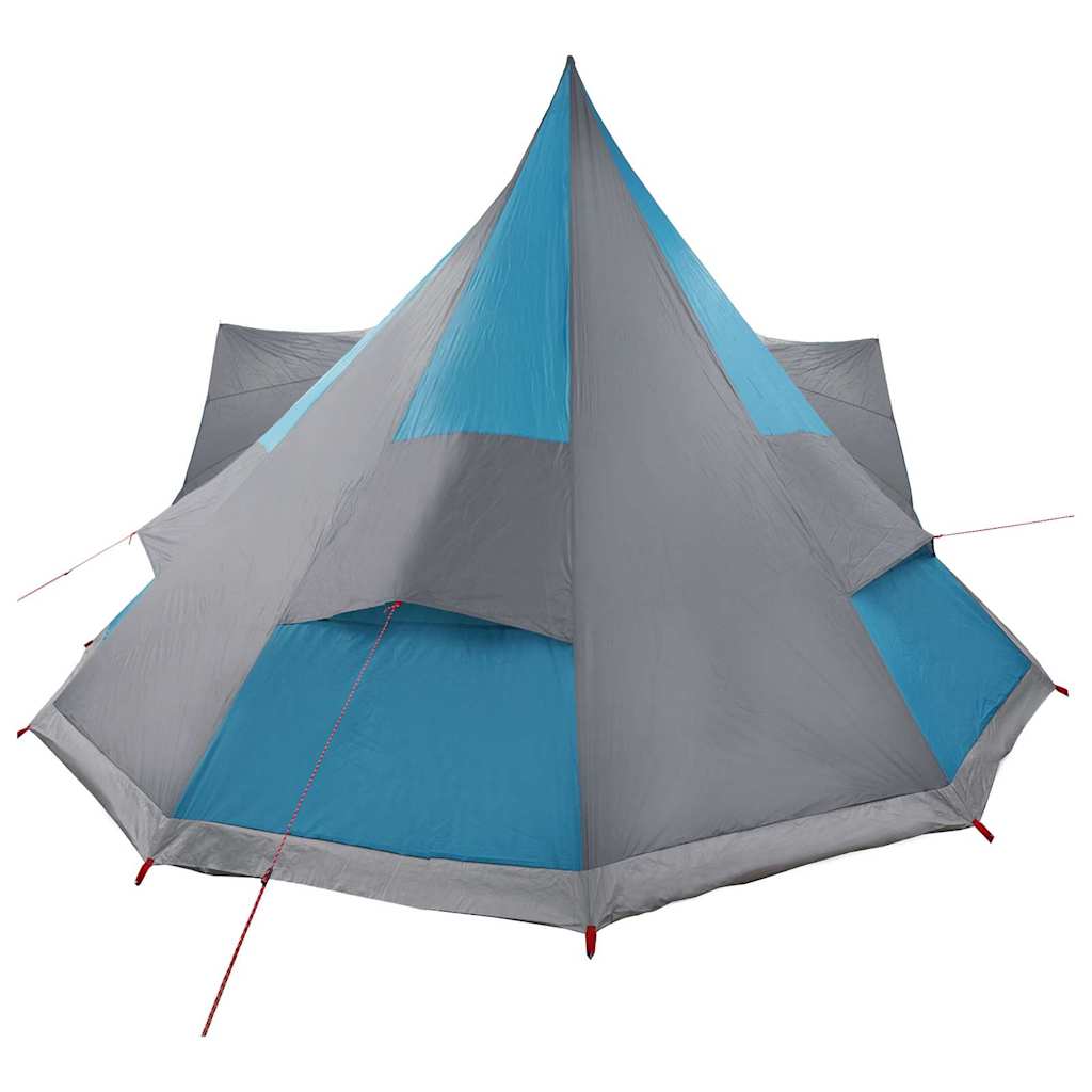 Tipi Zelt mit Dach mit Speicher Blau 510 x 690 x 330 cm Taft