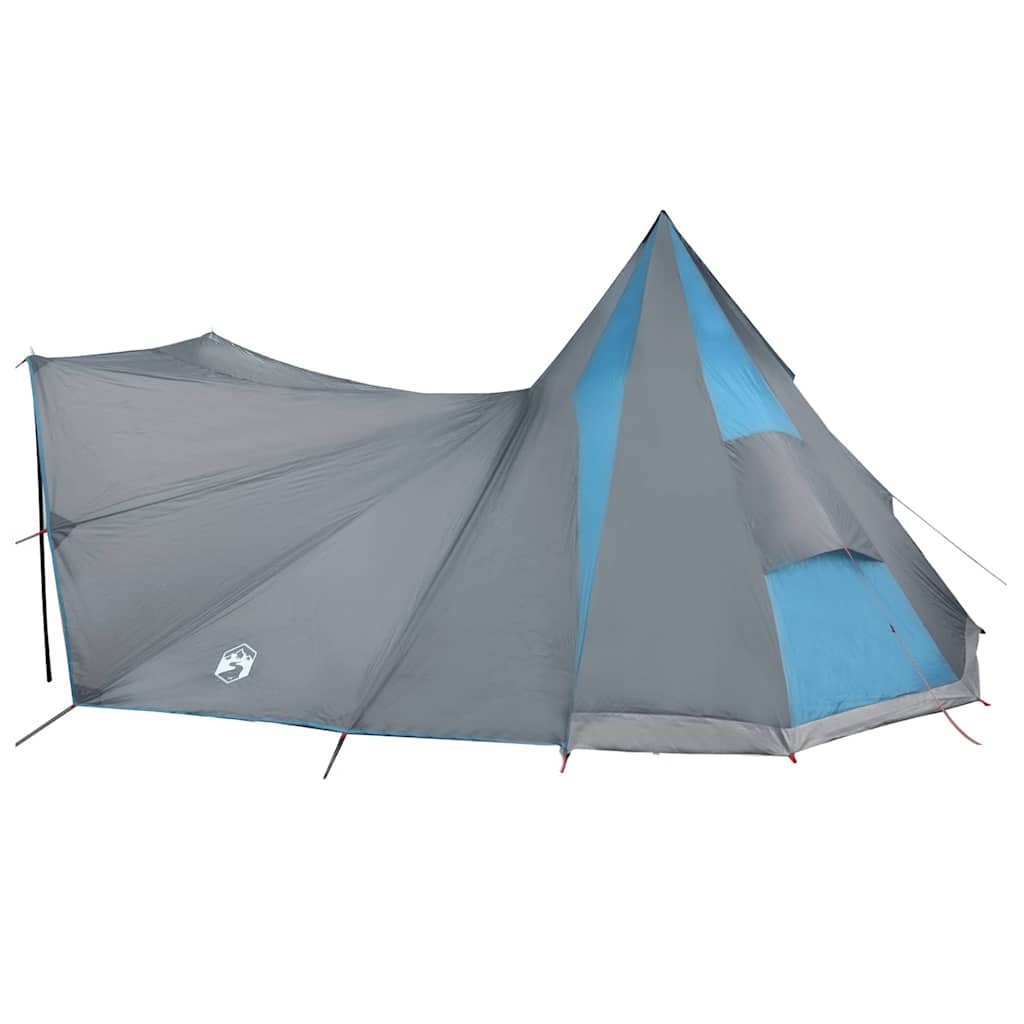 Tipi Zelt mit Dach mit Speicher Blau 510 x 690 x 330 cm Taft