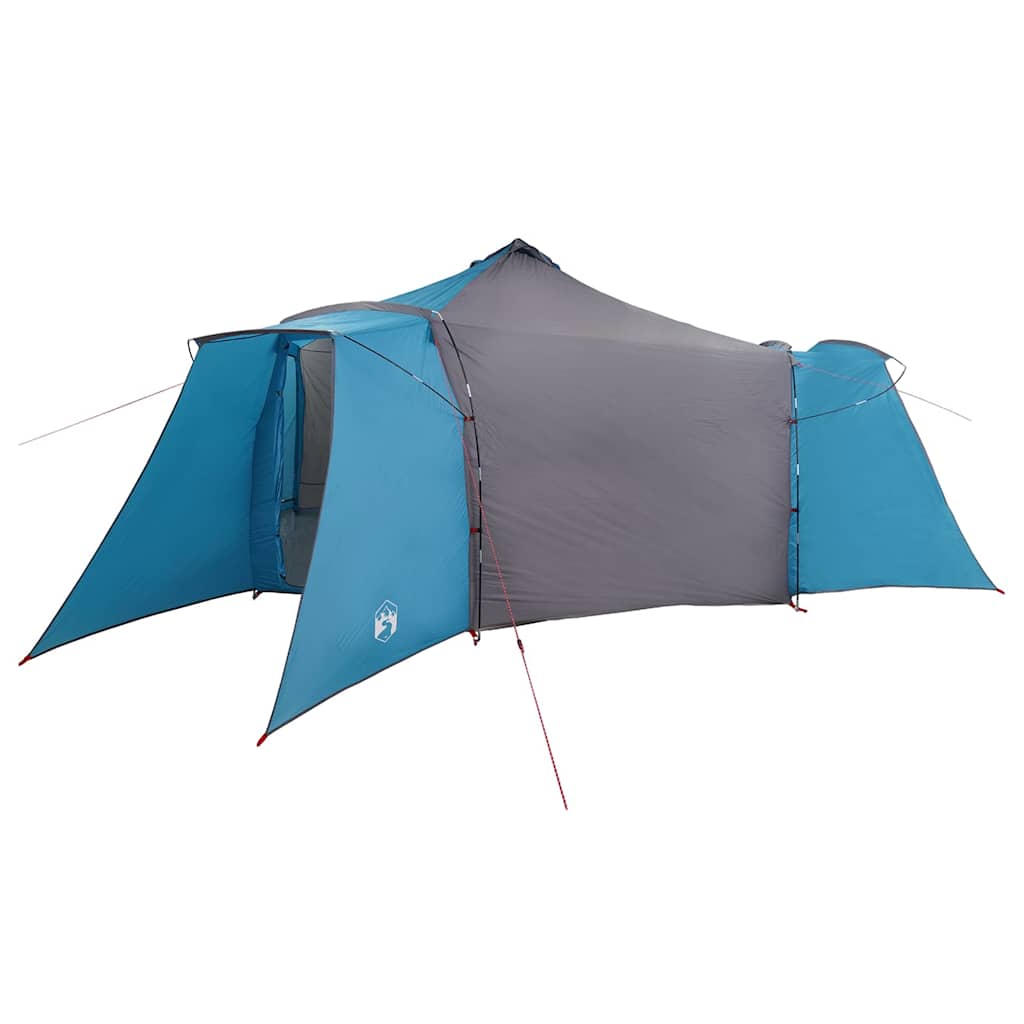 Tipi Zelt mit Dach mit Speicher Blau 492 x 492 x 275 cm Taft