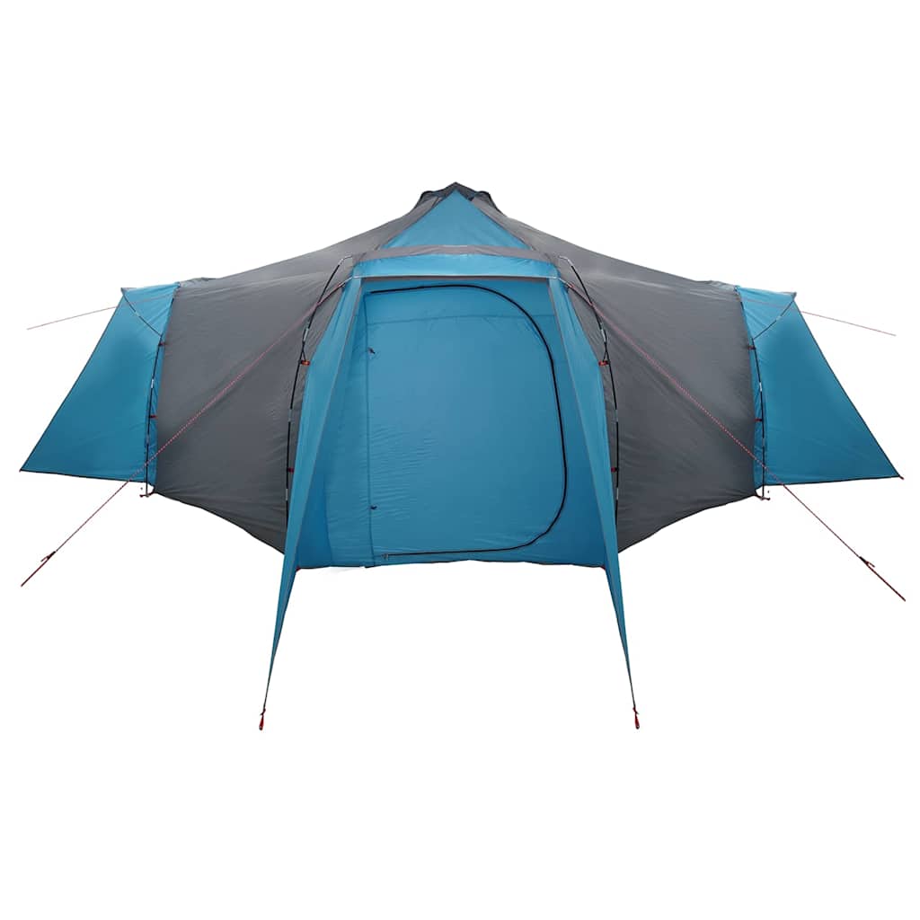 Tipi Zelt mit Dach mit Speicher Blau 492 x 492 x 275 cm Taft