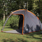 Hütten-Zelt mit Dach Grau und Orange 370 x 230 x 185 cm Taft