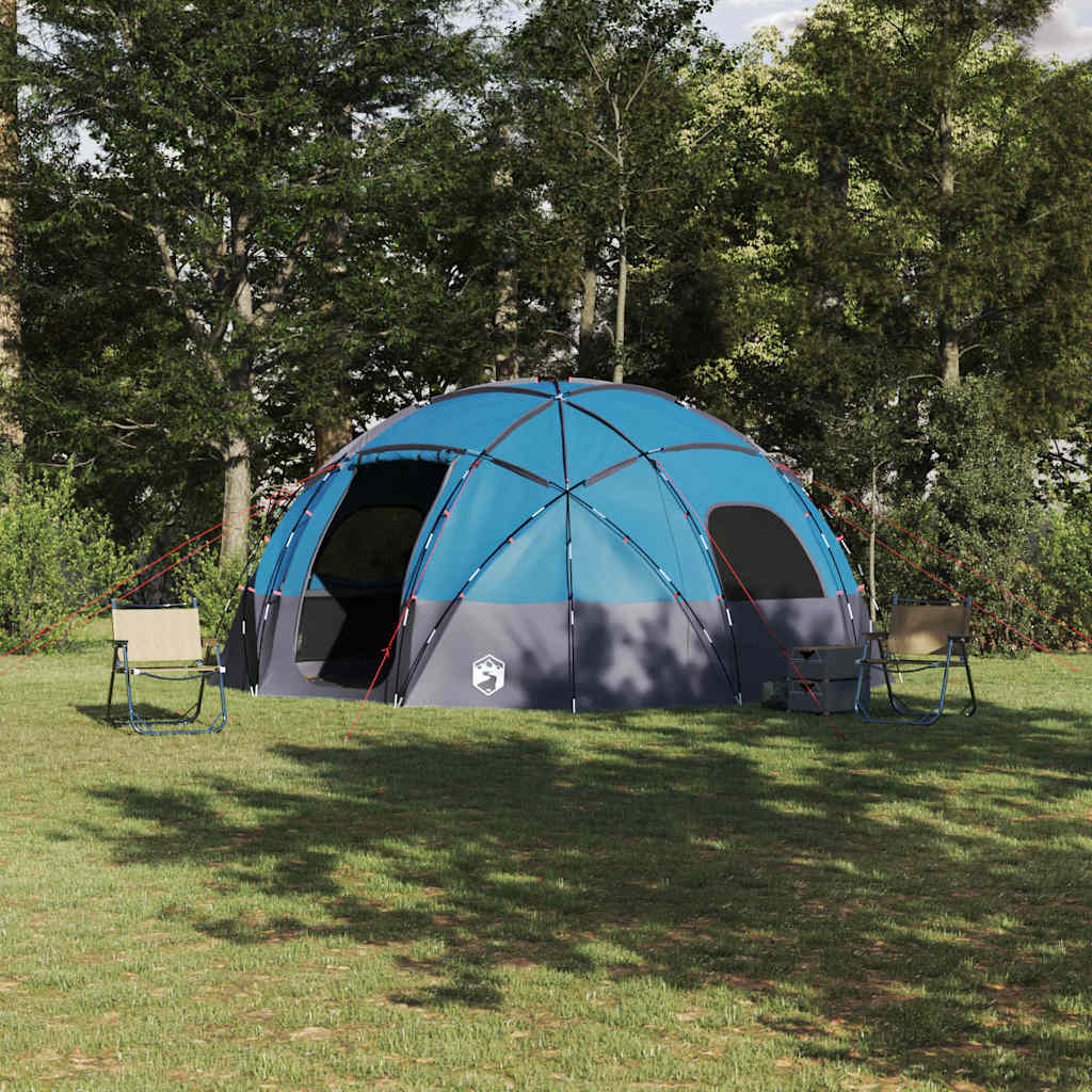 Kuppelzelt mit Dach mit Speicher Blau 475 x 475 x 235 cm Taft