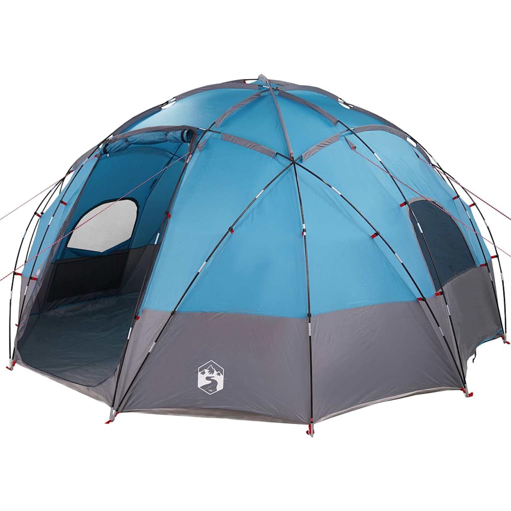 Kuppelzelt mit Dach mit Speicher Blau 475 x 475 x 235 cm Taft