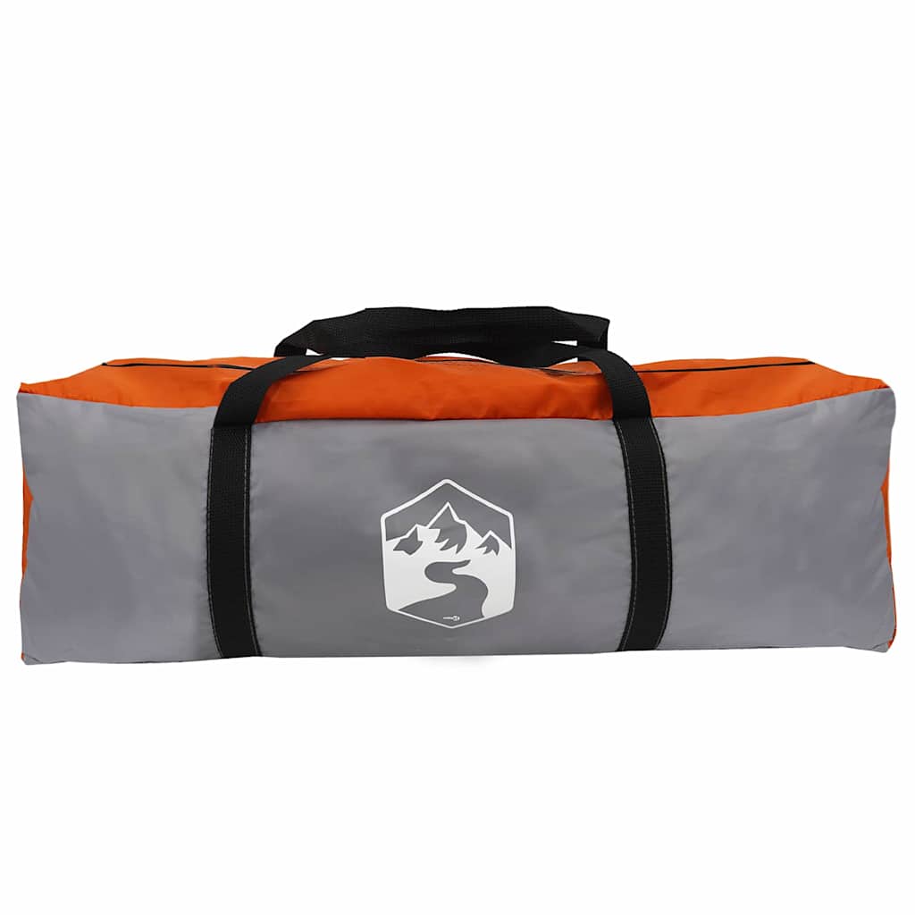 Kuppelzelt mit Dach Grau und Orange 475 x 475 x 235 cm Taft