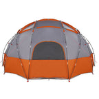 Kuppelzelt mit Dach Grau und Orange 475 x 475 x 235 cm Taft