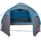Kuppelzelt Kuppel mit Dach mit Speicher Blau 384 x 254 x 170 cm