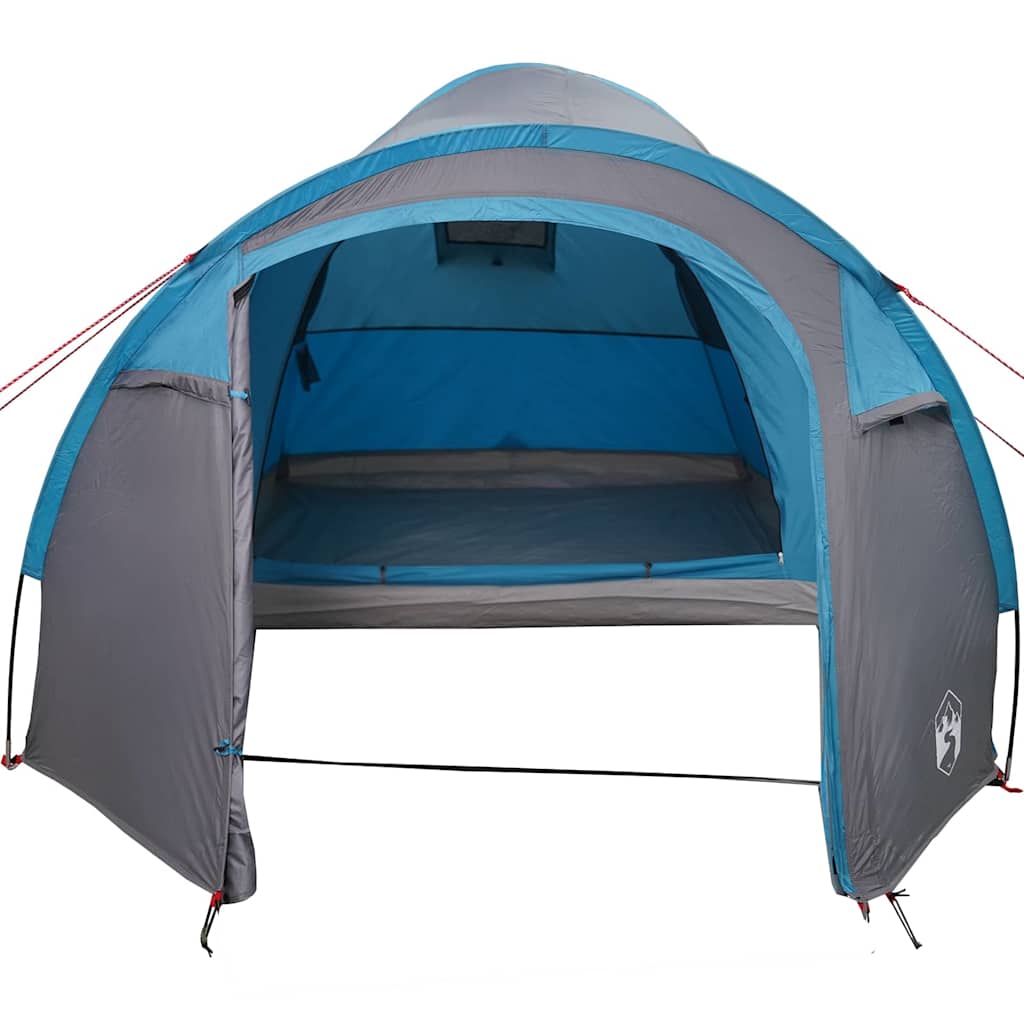 Kuppelzelt Kuppel mit Dach mit Speicher Blau 384 x 254 x 170 cm