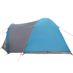 Kuppelzelt Kuppel mit Dach mit Speicher Blau 384 x 254 x 170 cm
