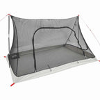 Innenzelt Schwarz 220 x 128 x 110 cm Netz