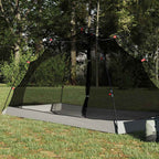 Zelt mit Dach mit Speicher Grau und Schwarz 236 x 150 x 136 cm
