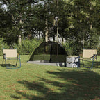 Zelt mit Dach mit Speicher Grau und Schwarz 236 x 150 x 136 cm
