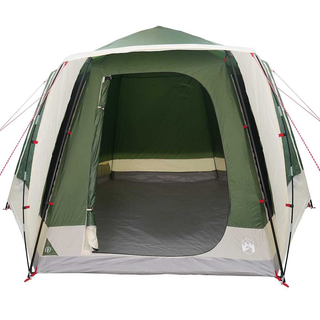 Campingzelt Hütte mit Dach Grün 420 x 420 x 227 cm Polyester