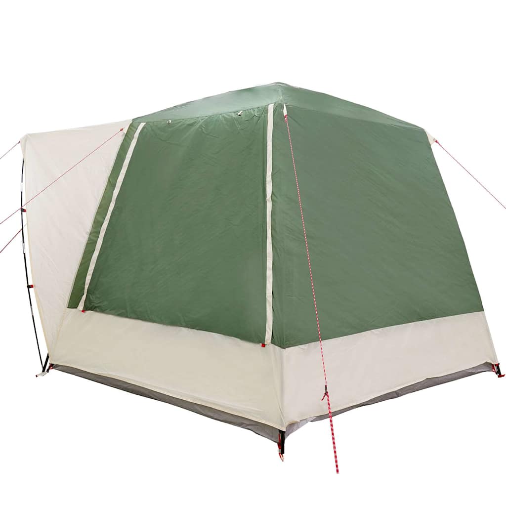 Campingzelt Hütte mit Dach Grün 420 x 420 x 227 cm Polyester