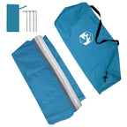 Wasserfeste Plane mit Dach Blau 240 x 460 cm