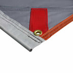 Wasserfeste Plane mit Dach Grau und Orange 240 x 460 cm